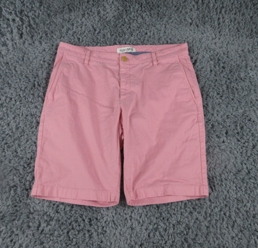 Jos A Bank Shorts Mens 35 Pink 1905 Tailored Fit Chino 35x9.5*